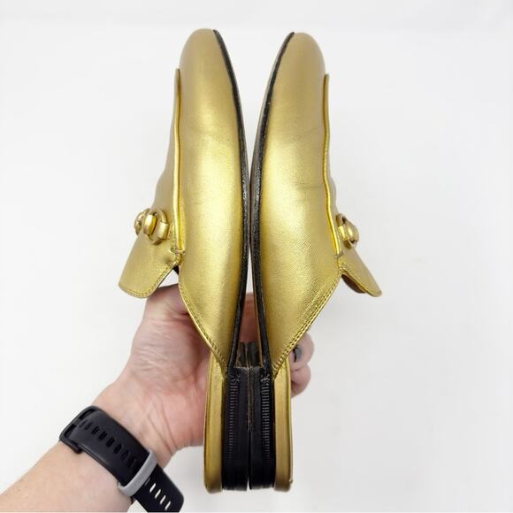 Gucci Princetown Leather Horsebit Mules Loafers 36.5 - Picture 7 of 11